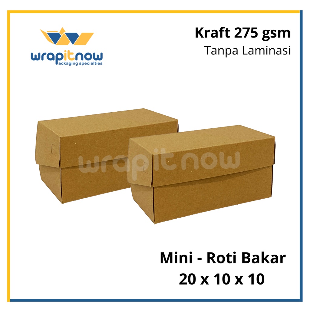 Jual Dus Kraft X X Tanpa Laminasi Mika Bolu Gulung Dus Roti