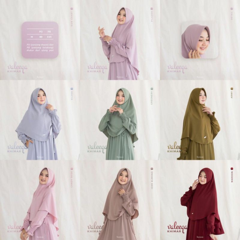khimar hijab jilbab kerudung krudung syari fashion muslim syar'i VALEEQA KHIMAR by shieraki