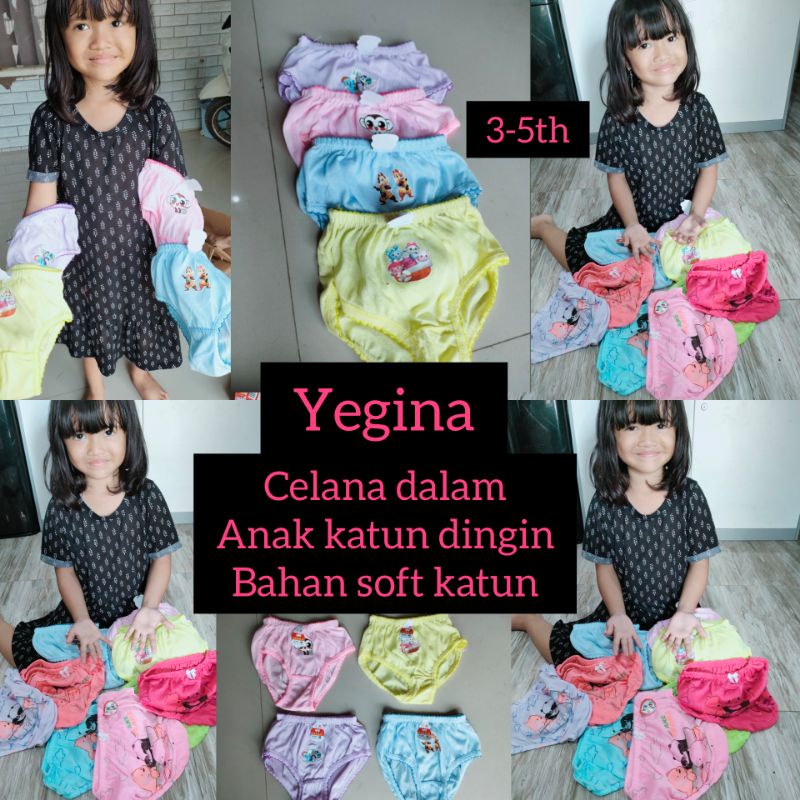 Celana Dalam Anak Perempuan umur 3-9tahun/CD anak cewek bahan katun soft dingin