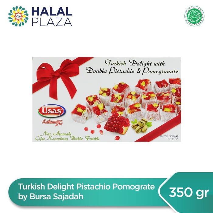 

Turkish Delight Pistachio Pomegranate by Bursa Sajadah - 350gr