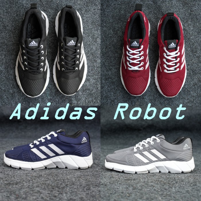 Sepatu Sport Pria Adidas Robot Terbaru Terlaris Sepatu Sneaker Murah untuk jalan olahraga running