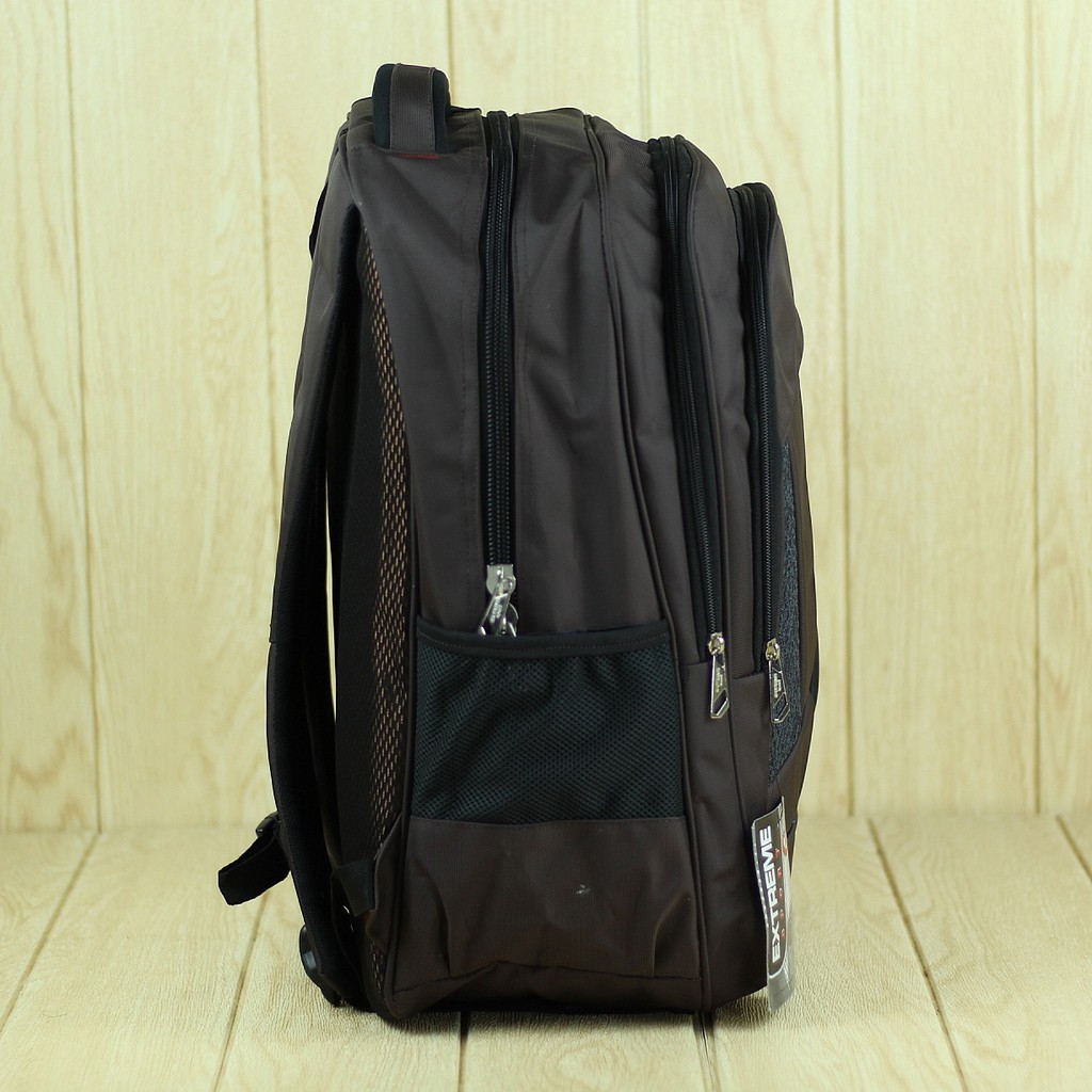 Back Pack Pria Extreme Sport Coklat Tas Ransel Kuliah Kerja SMP SMA