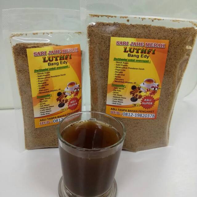 

Sari Jahe Merah Luthfi Bang Edy (250gr - Bungkus Kecil)