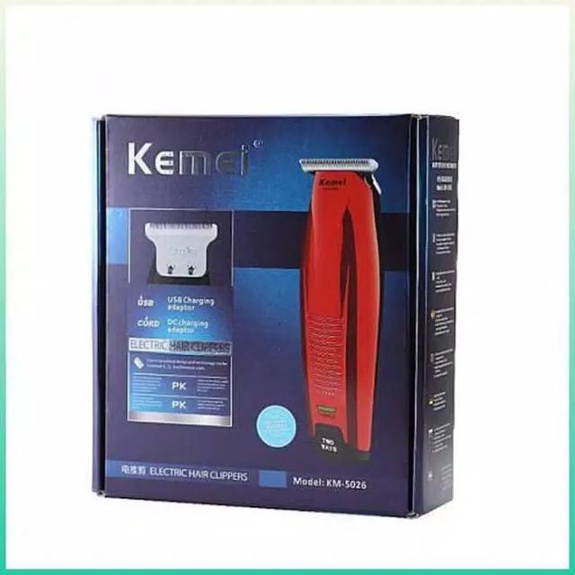 Hair clipper kemei km-5026 mesin cukur potong rambut cas cukuran charger