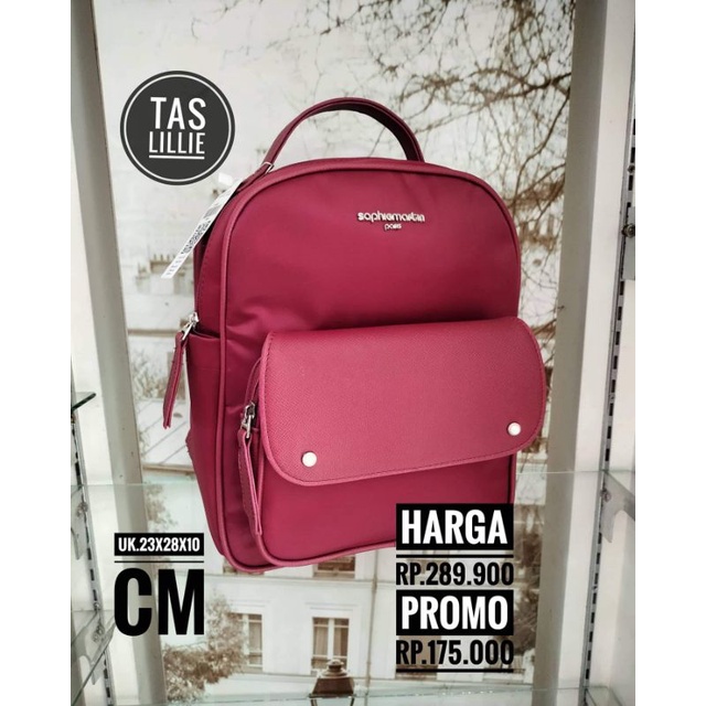 Tas Lillie Sophie Martin Tas Ransel Wanita Tas Sekolah Tas Kuliah Tas Kerja Tas Ransel Sophie Paris