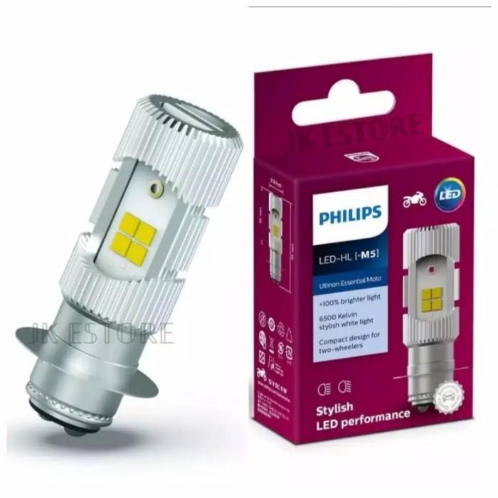 Lampu Lampu Depan Motor Led Philips - Led 2 Sisi Arus Ac Dc 100% Original
