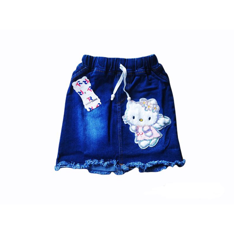 ROK ANAK MOTIF BULU / ROK JEANS ANAK 1-7 TAHUN