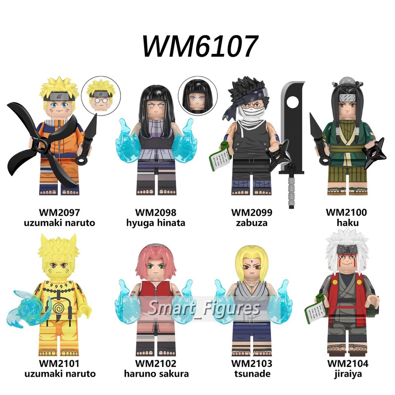 Action Figure Mini Naruto Might Guy Namikaze Minato Tsunade Jiraiya WM6105-6109 Untuk Koleksi