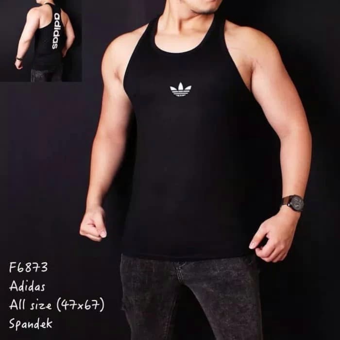 Singlet gym ADIDAS / kaos training fitness fitnes pria