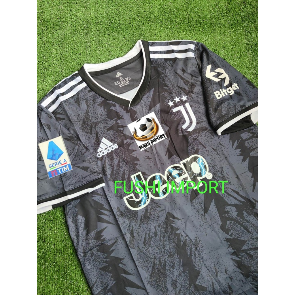 Jersey Baju Bola Juventus Away Full Patch 2022 2023 Grade Ori