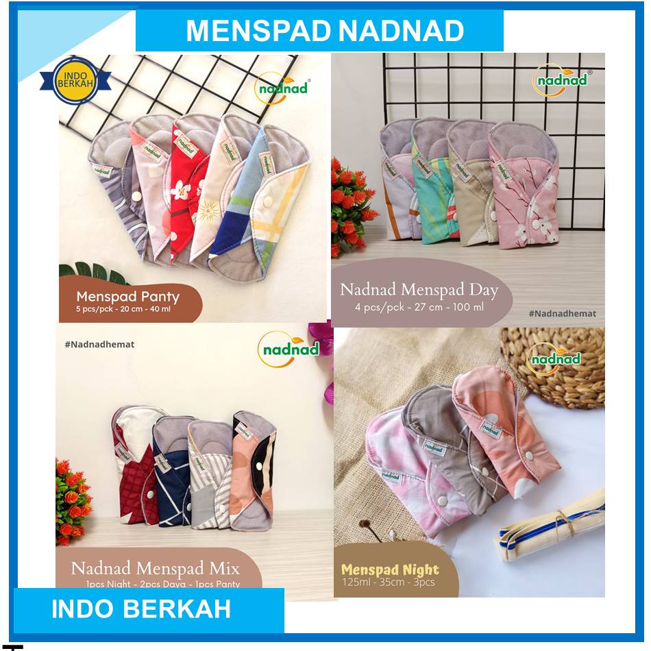 Pembalut Kain Cuci Ulang Menspad Softex Kain Nadnad By Sakina Menstrual Pad