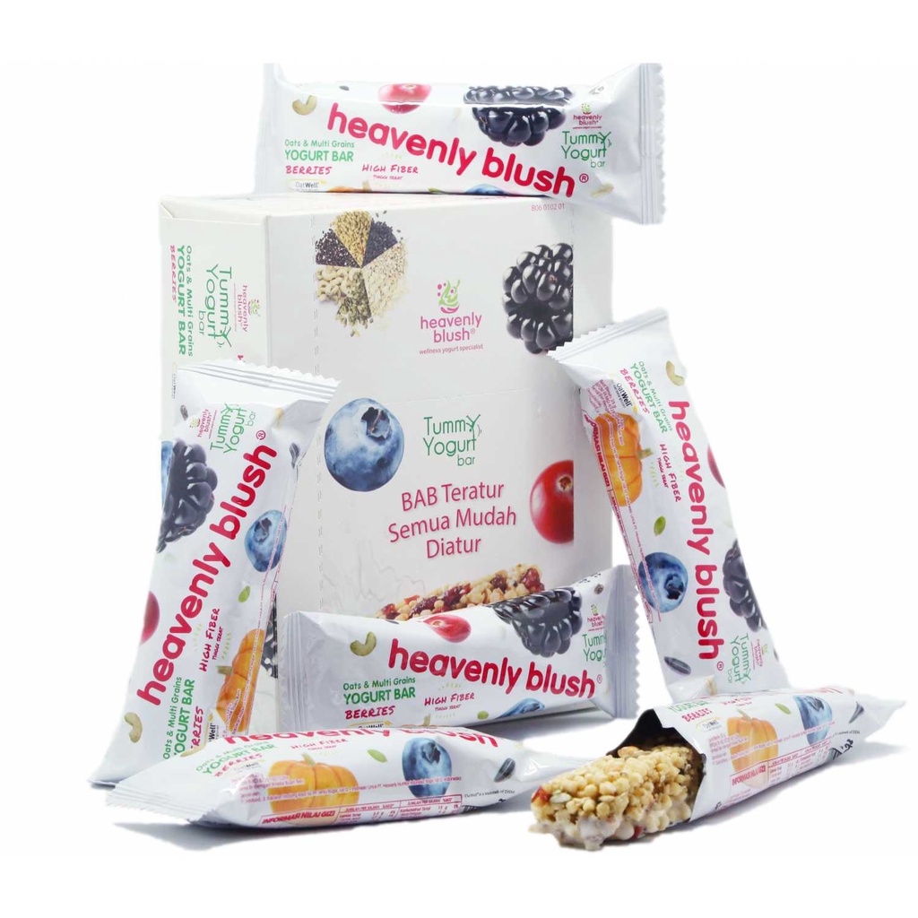 

Heavenly Blush Tummy Yogurt Bar Berries 6 Pcs