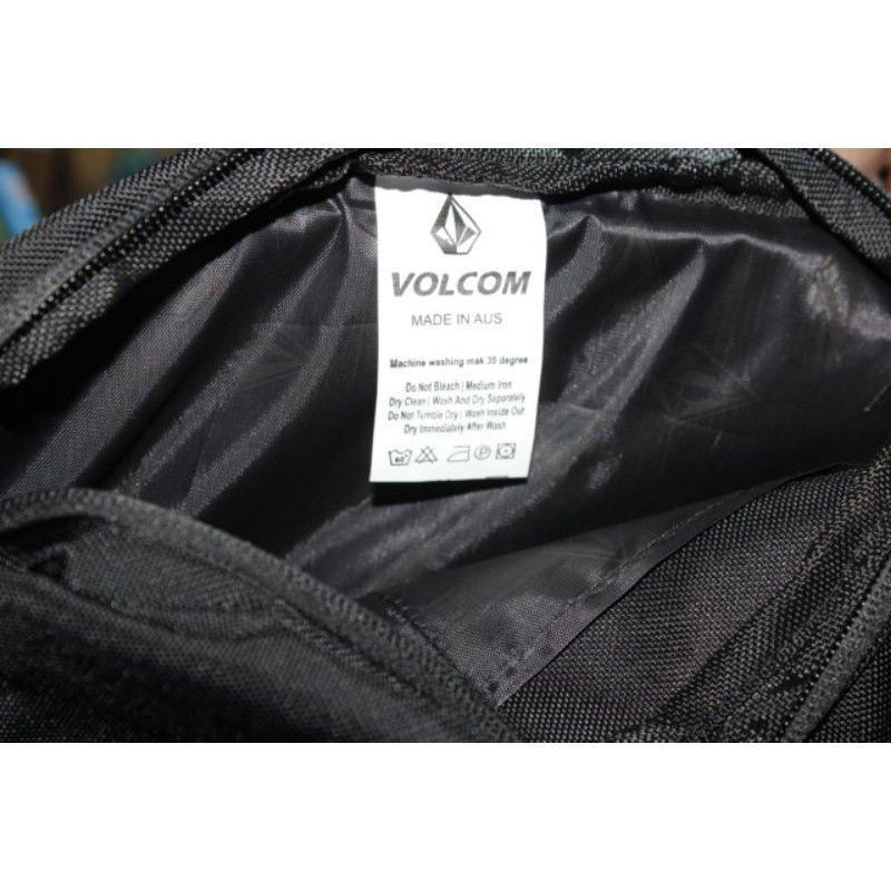 TAS VOLCOM TAS SELEMPANG VOLCOM WAISTBAG VOLCOM WATERPROOF ANTI AIR LOGO BESI