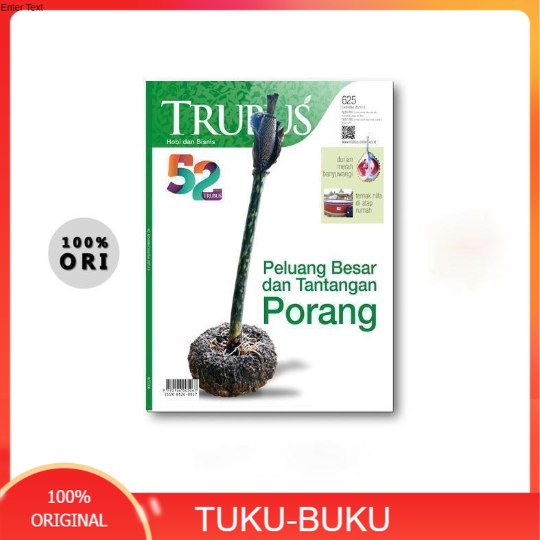 MAJALAH TRUBUS EDISI 625 DESEMBER 2021 (PELUANG BESAR DAN TANTANGAN PORANG) BUKU LARIS SHOPEE