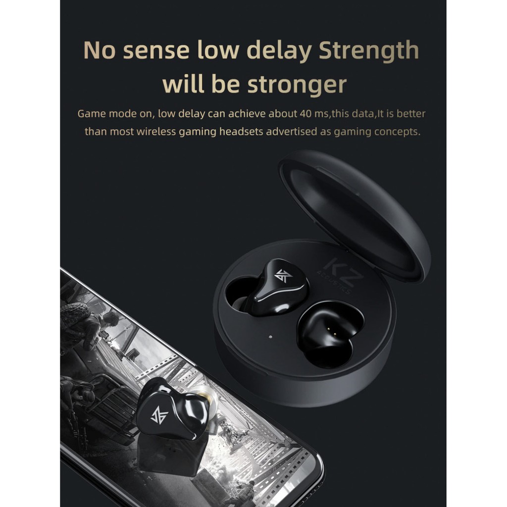 KZ Z1 PRO TWS Wireless Earphone Headset Earbuds Bluetooth Alt S1 S2