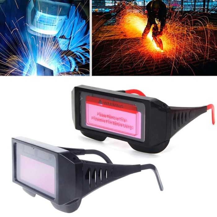 Jual Auto Darkning Welding Glass Kacamata Las Otomatis Komplit Belt ...
