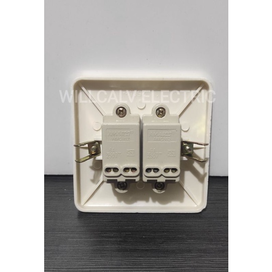 SAKLAR SERI / SAKLAR DOUBLE / SAKLAR GANDA IB AMASCO TANAM TEMBOK