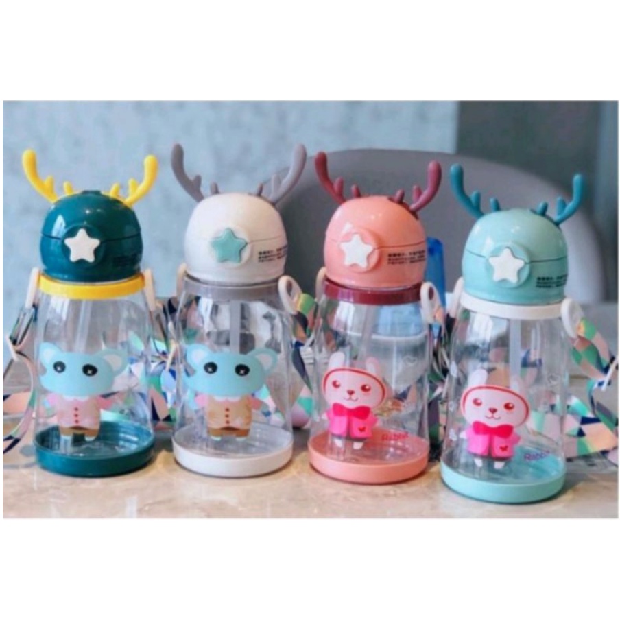 [BS] BOTOL MINUM ANAK 700ML TANDUK RUSA MOTIF ANIMAL BINATANG HEWAN LUCU IMUT 700 ML 0.7L 0.7 L