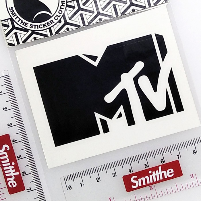 Stiker MTV Music Television Cutting Sticker Decal Mobil Motor