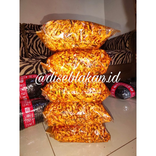 

Shakamori - (TIDAK BISA REQUEST STANDING POUCH!!) paket reseller 5kg basreng pedas daun jeruk