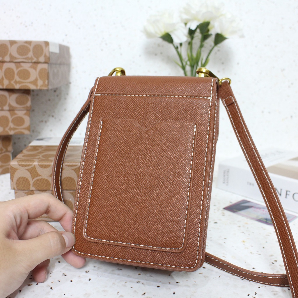 Co@ch Chain Phonebag Crossbody 7706 (Free Box+Barcode+Bubble Wrap)