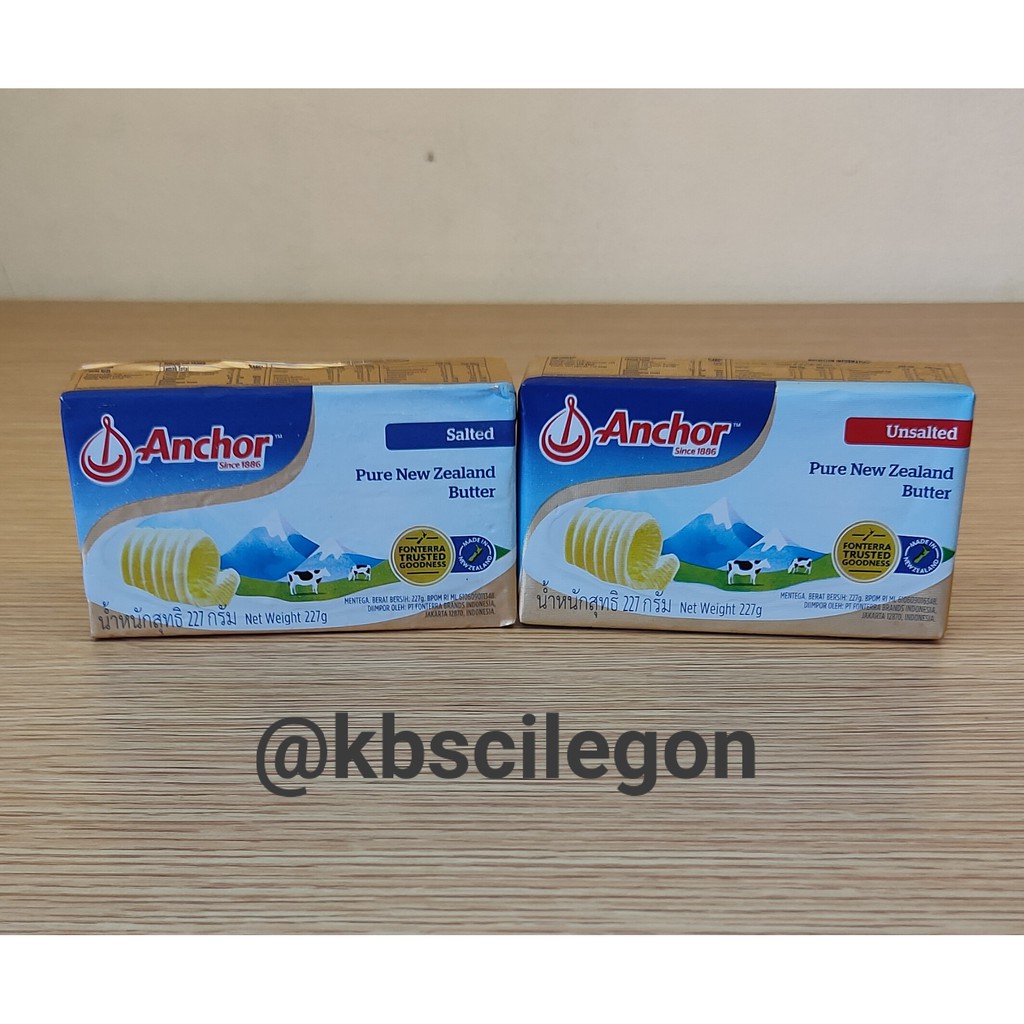 

Anchor Butter Salted & Unsalted Kemasan 200gr