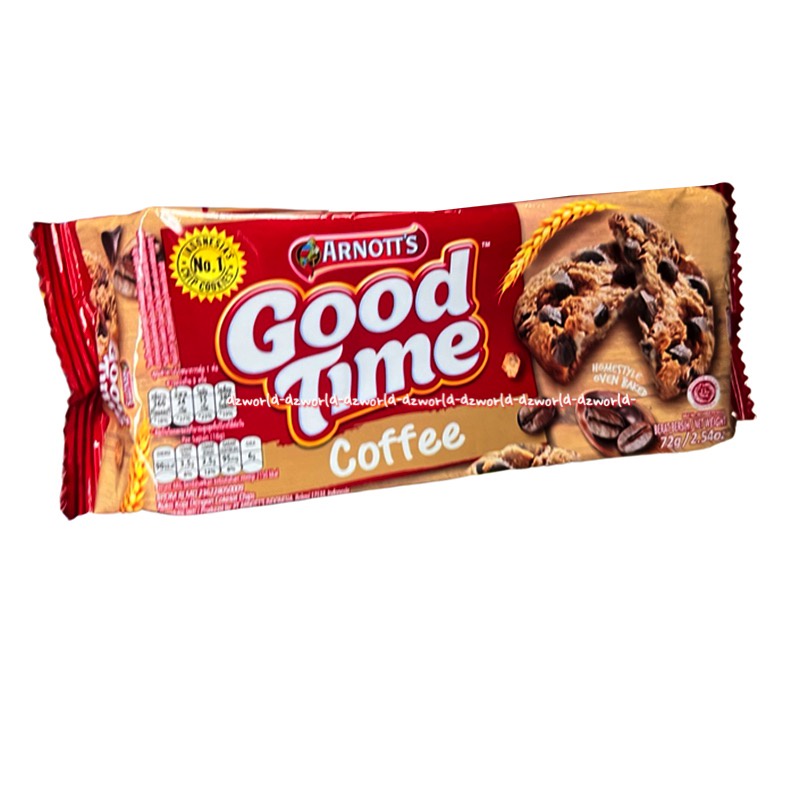 Goodtime 72gr Arnott's Good Time Classic Rainbow Coffee Biskuit Coklat Good Times Rasa Kopi Cokelat Rain Bow Cookies Kukis Choco Chips Chocolate