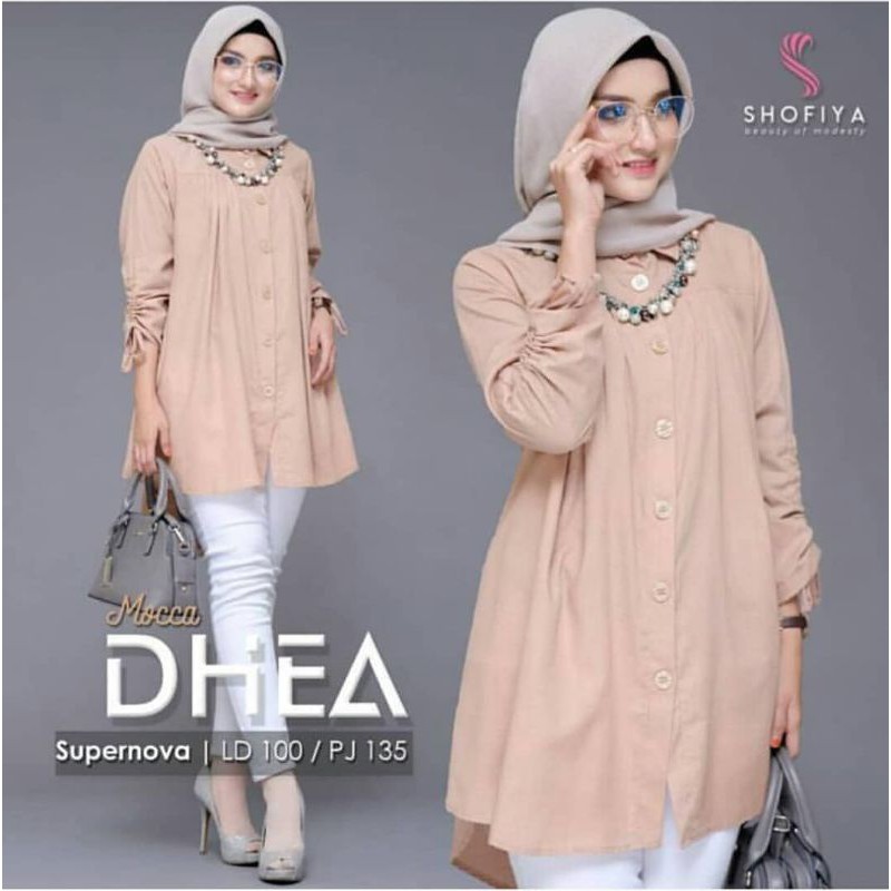 ATASAN/TUNIK/Blouse wanita/atasan wanita/fashion muslim/baju wanita/fashion wanita/blouse/Dhea Tunik