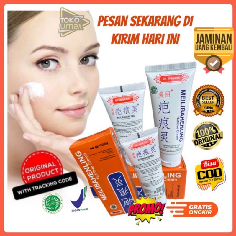 [BPOM & ORIGINAL 100%] MEILIBAHENLING Original 100% Bpom Cream Penghilang Bekas Luka Salep Flek Hita