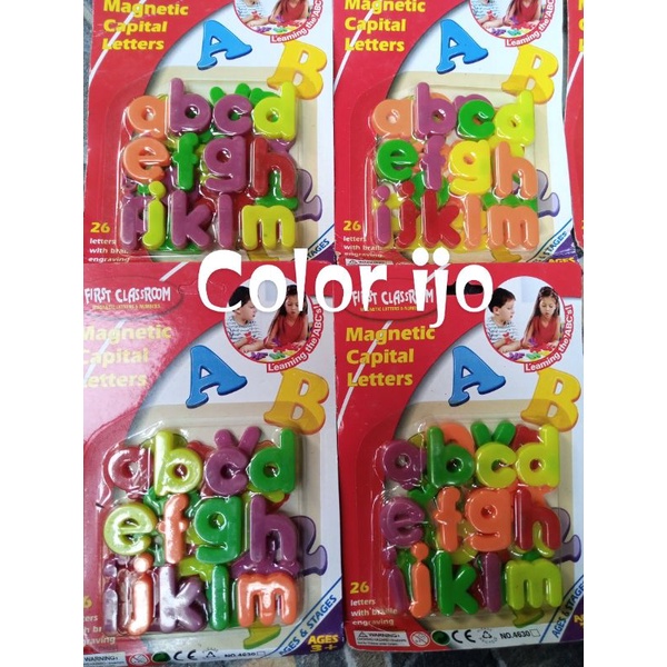 Huruf Abjad Magnet Albert Magnet Mainan Edukasi Angka Abjad Huruf Kecil Dan Besar