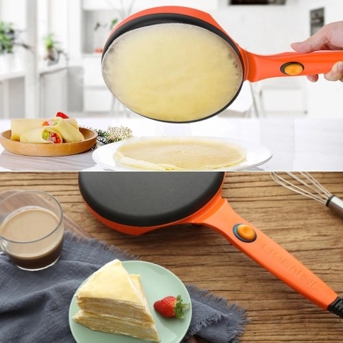 LIVEN BC-411A -Thin Pancake Baking Non-Stick Pan - Alat Pembuat Crepe Dadar Gulung Praktis 600W