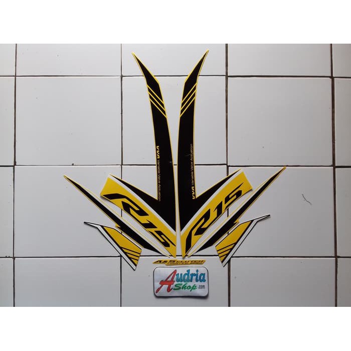 Stiker Striping Motor Yamaha R15 2018 Kuning Murah Shopee Indonesia