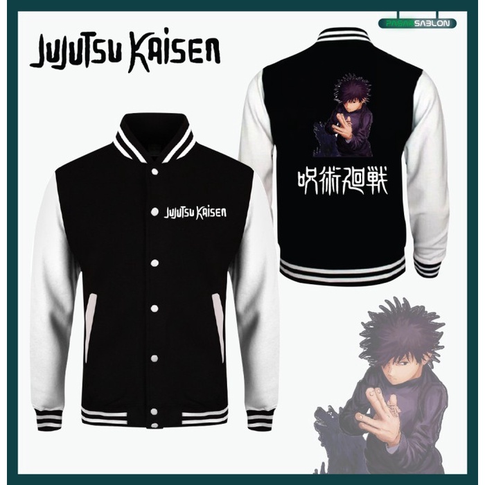 jaket varsity Baseball Jujutsu Kaisen Megumi Fushiguro