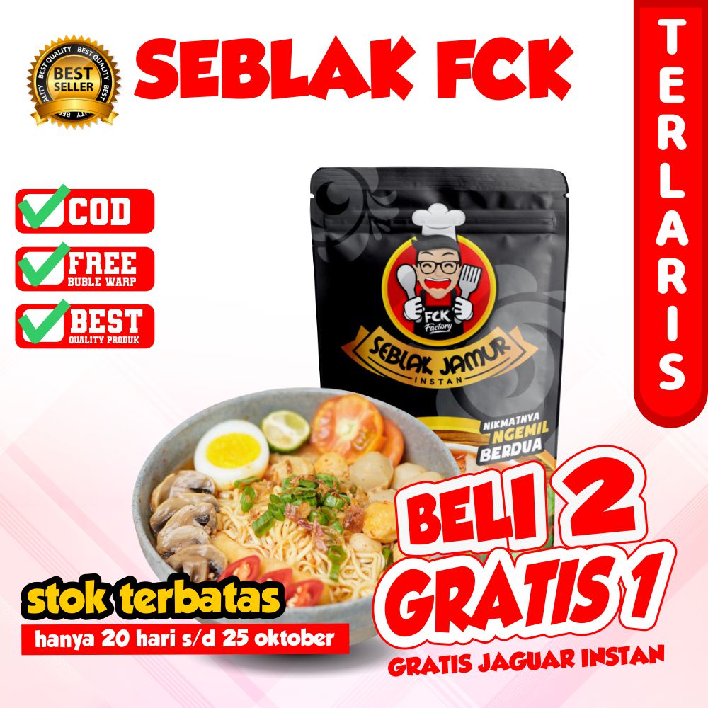 SEBLAK INSTAN FCK TERLEZAT BASO ACI TULANG RANGU SEBLAK INSTAN KUAH BOCI BAKSO ACI BELI 2 GRATIS 1