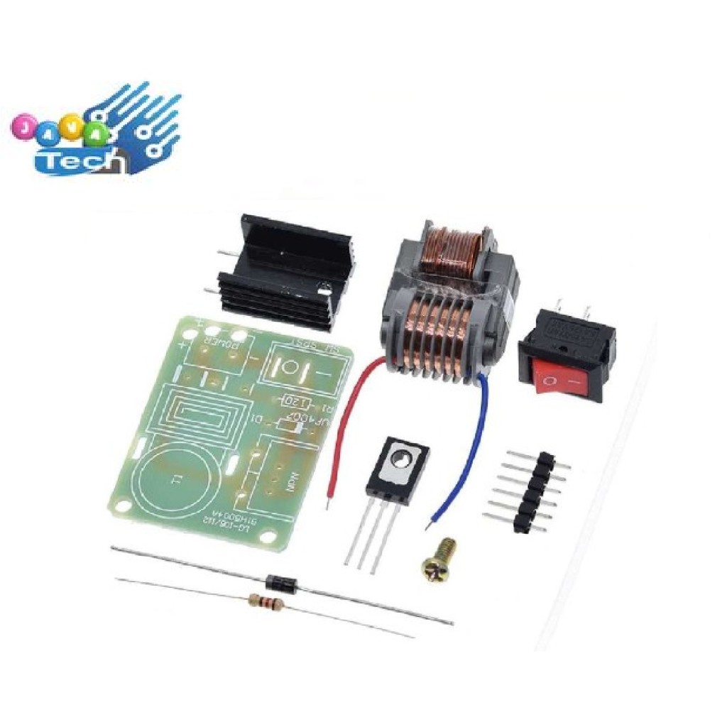 Kit Modul DIY Generator Tegangan Tinggi 15kV Spark Arc Ignition Coil