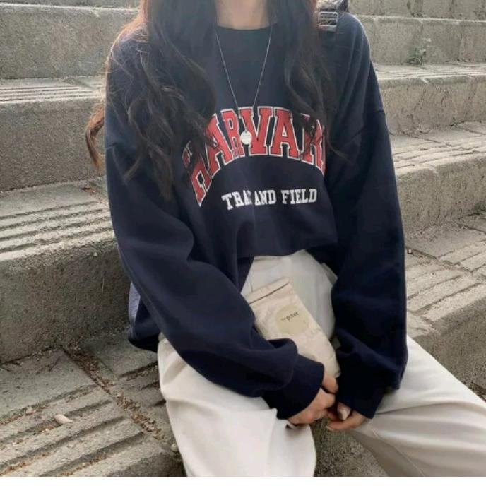 IRN.289429 ‑ HARVARD SWEATER OVERSIZE OBLONG CREWNECK WANITA