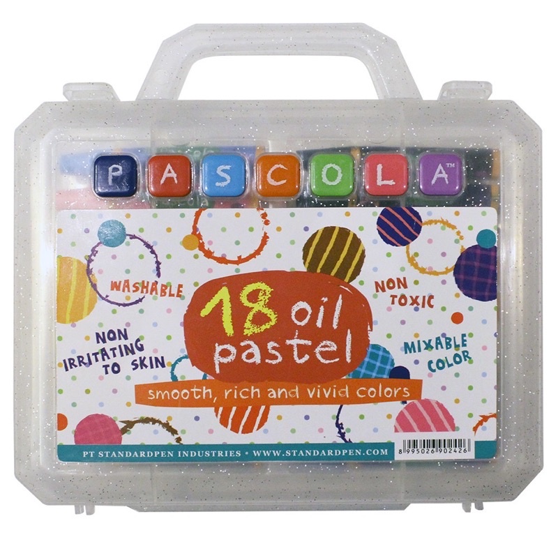 Crayon Oil pastel pascola / crayon pascola 18 warna
