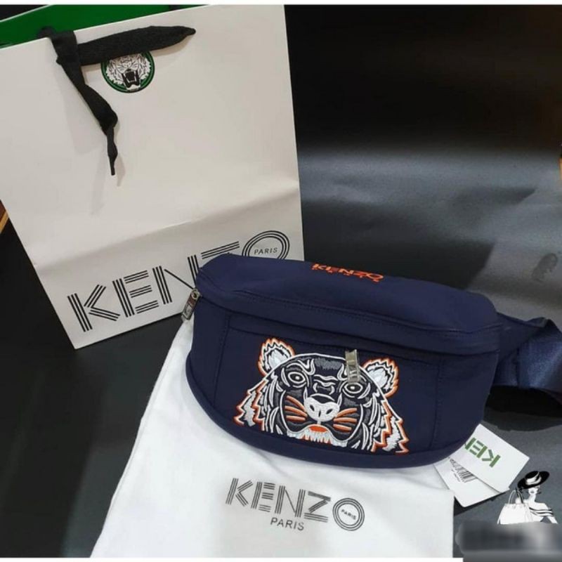 Kenzo Tiger Bumbag Navy Blue - Original 100%