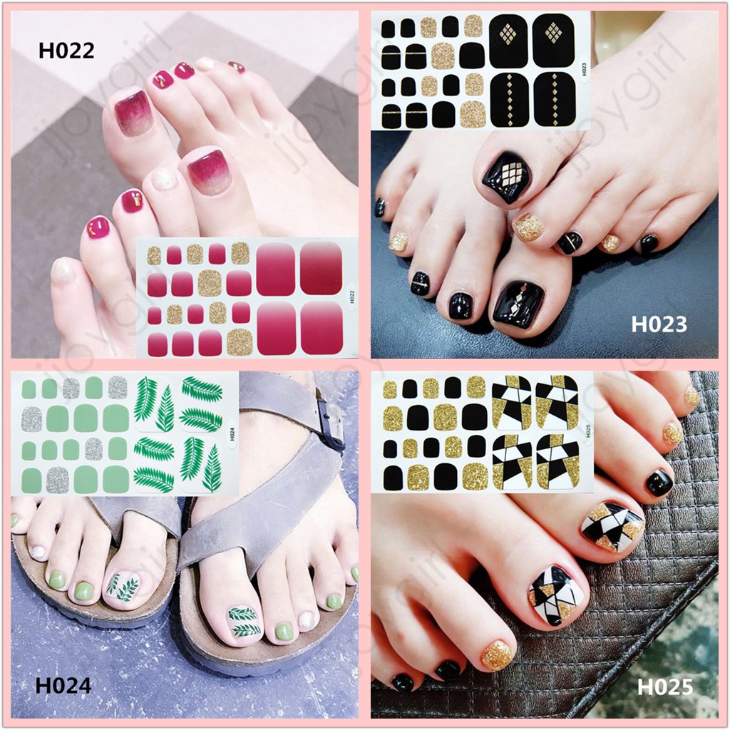 &lt;Jjoygirl&gt;H Nail sticker motif / sticker kuku / stiker kuku / nail stiker glitter / stripes design