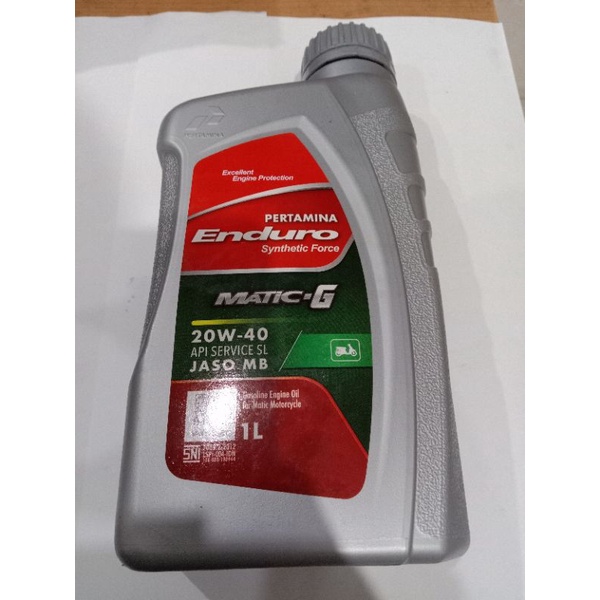OLI PERTAMINA ENDURO G MATIC 20W-40 1LT