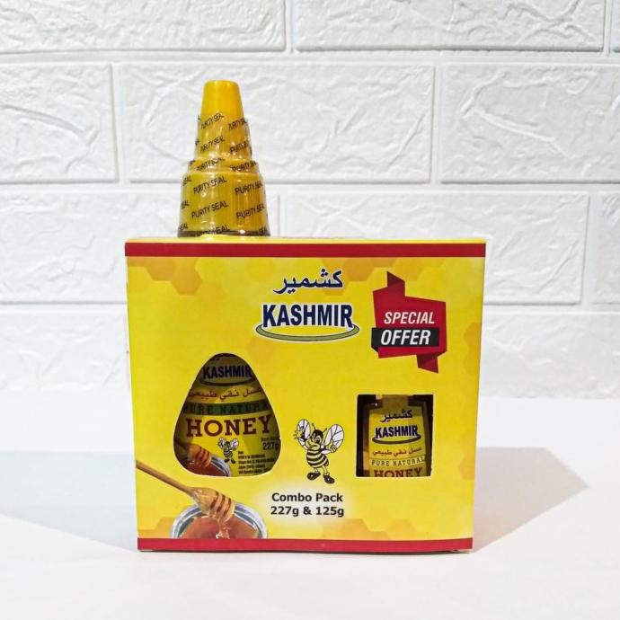 

Madu Asli Kashmir Combo Pack 227Gr + 125Gr Pure Natural Honey Khasmir Moomtaz