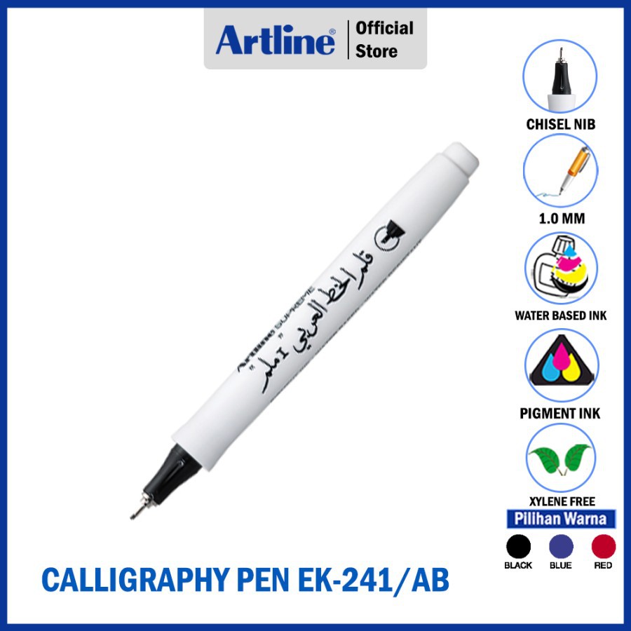 PULPEN ARTLINE ERGOLINE CALLIGRAPHY PEN CHISEL SHAPED STYLE ERG-241ARB