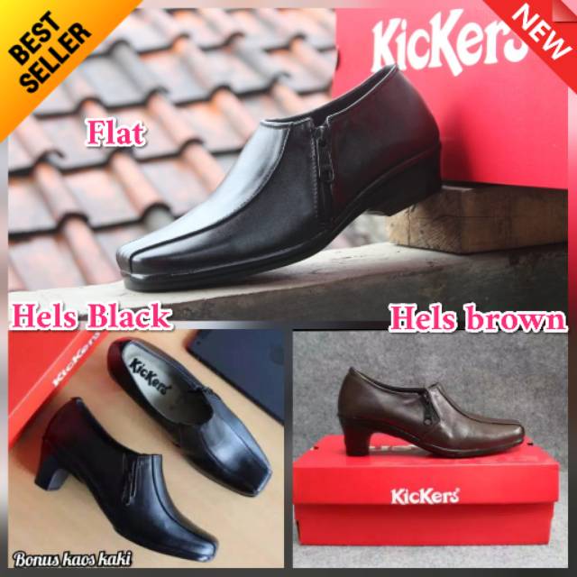 PANTOFEL D25 3 kerja cewek sepatu formal wanita terlaris kece kampus kantor populer trandy TERMURAH