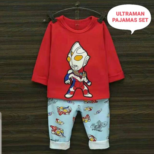 ULTRAMAN PAJAMAS SET / BAJU TIDUR ULTRAMAN / PIYAMA ANAK ULTRAMAN