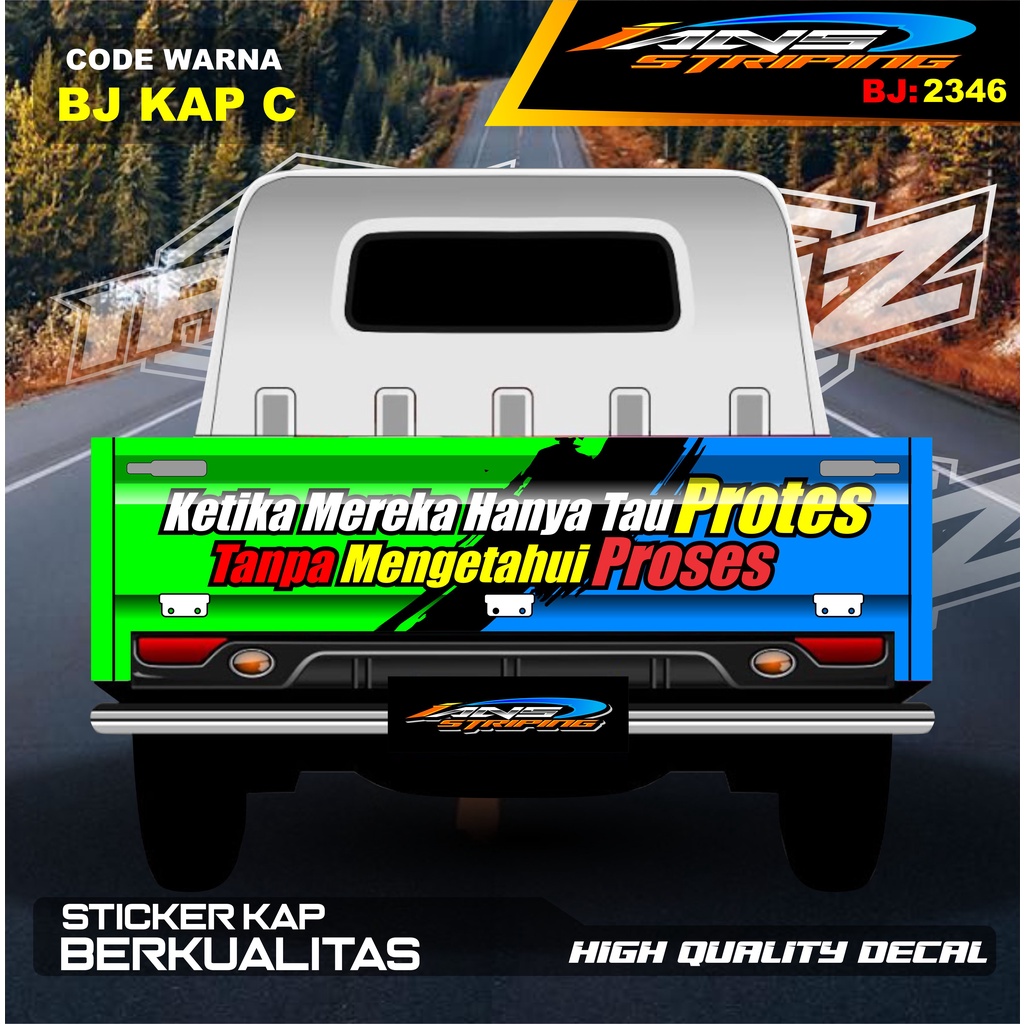DECAL STIKER BAK BELAKANG GRANMAX / STICKER VARIASI GRANMAX PICK UP / DECAL STIKER CARRY PICK UP / STIKER VARIASI PICK UP L300