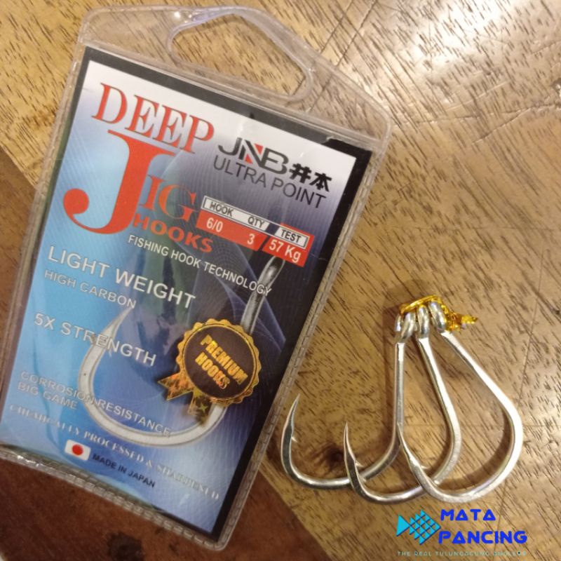 Kail mata pancing JNB deep jig hooks big game untuk kail jigging dan dasaran laut kail kuat dan sangat tajam