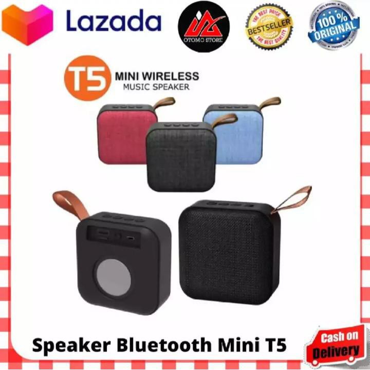 Speaker Bluetooth Wireless Mini Portable T5 JBL bisa SD card, USB, FM