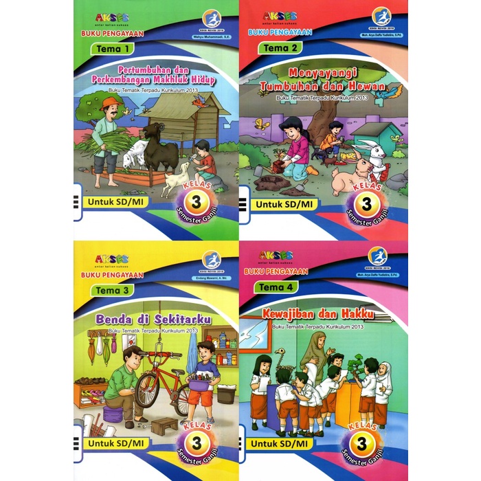 Lks Akses Kelas 3 Semester 1 [1 Set Isi 4 Buku]