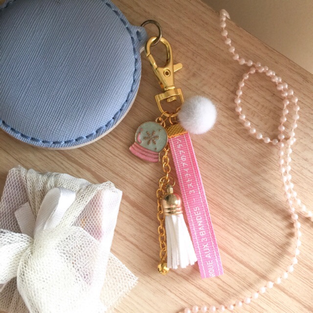 Christmas Edition Bagcharm keychain custom gift Snowball