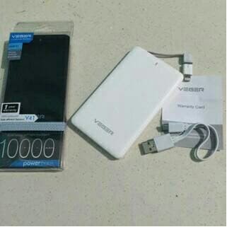 Powerbank Power Bank Pb Veger 10.000Mah 10000Mah Garansi 1Thn